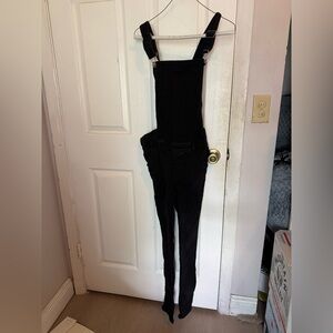 Noisy May Black Denim Skinny Jeans Overall Jumpsuit Size M